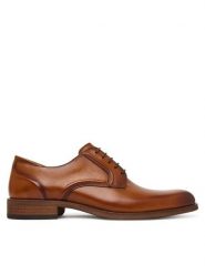 Clarks Półbuty CraftRemi Lace 26186389 Brązowy. Brązowe buty wizytowe męskie Clarks, ze skóry, bez zapięcia. Za 519.99 zł.