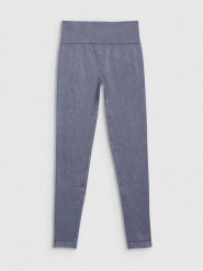 4F Legginsy sportowe w kolorze szarym rozmiar: M/L. Szare legginsy sportowe damskie 4f, l, bez wzorów, z materiału, z podwyższonym stanem, outdoorowe. Za 92.42 zł.