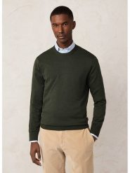 Façonnable Sweter w kolorze khaki rozmiar: M. Brązowe swetry męskie Façonnable, m, bez wzorów, bez kołnierzyka. Za 258.52 zł.