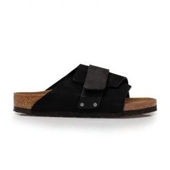 Klapki unisex Birkenstock Kyoto. Brązowe klapki i japonki męskie Birkenstock, z materiału. Za 729.55 zł.