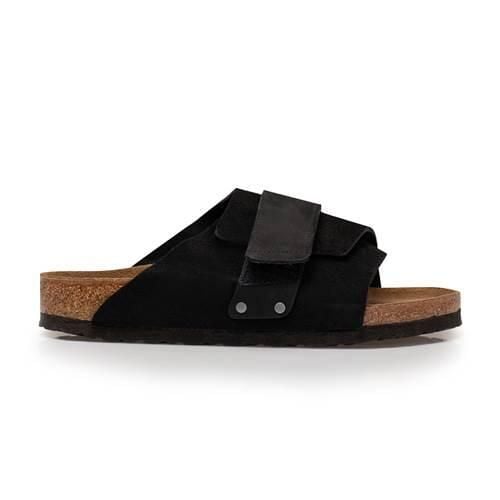 Klapki unisex Birkenstock Kyoto. Brązowe klapki i japonki męskie Birkenstock, z materiału. Za 752.10 zł.