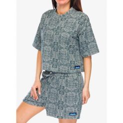 Koszulka bawełniana damska Kavu Live Free. Niebieskie bluzki sportowe damskie KAVU, bez wzorów, z bawełny, bez ramiączek. Za 186.99 zł.