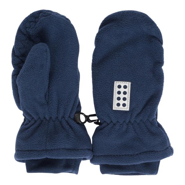 Rękawiczki polarowe dziecięce Lego Anvik 703. Niebieskie rękawiczki dziecięce LEGO, z polaru, bez ramiączek. W wyprzedaży za 44.99 zł.