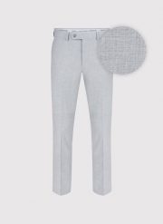 Jasnoszare spodnie ganiturowe. Szare spodnie materiałowe męskie Pako Lorente, bez wzorów, z elastanu. Za 599.99 zł.