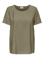JDY Bluzka w kolorze khaki rozmiar: S. Brązowe bluzki damskie JDY, s, bez wzorów, bez kołnierzyka, bez ramiączek. Za 41.49 zł.