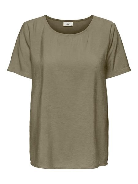 JDY Bluzka w kolorze khaki rozmiar: S. Brązowe bluzki damskie JDY, s, bez wzorów, bez kołnierzyka, bez ramiączek. Za 41.49 zł.