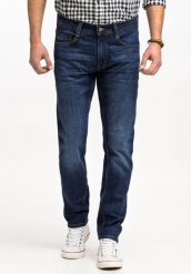 MUSTANG OREGON SLIM MĘSKIE SPODNIE JEANSOWE JEANSY DŻINSY DENIM BLUE 1015041 5000 982. Niebieskie jeansy męskie Mustang, na zimę. Za 199.99 zł.