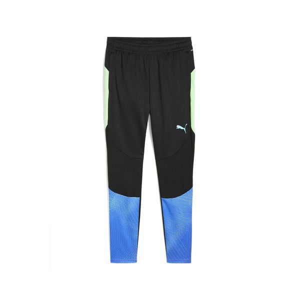 Męskie spodnie treningowe individualFINAL PUMA Black Fizzy Apple Yellow. Czarne spodnie materiałowe męskie Puma, bez wzorów. Za 160.35 zł.