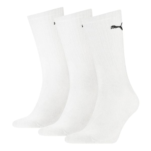 SKARPETY Puma Crew Socks 3 Pack, Dla obu płci. Białe skarpetki damskie Puma, bez wzorów, z bawełny. Za 49.99 zł.