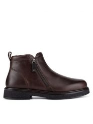 Badura Botki CALEB-03 MI08 Brązowy. Brązowe buty zimowe męskie Badura, ze skóry, bez zapięcia. Za 349.99 zł.