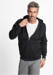 Bluza z kapturem, regular fit. Czarne bluzy z kapturem męskie bonprix, m, z dresówki. Za 107.99 zł.