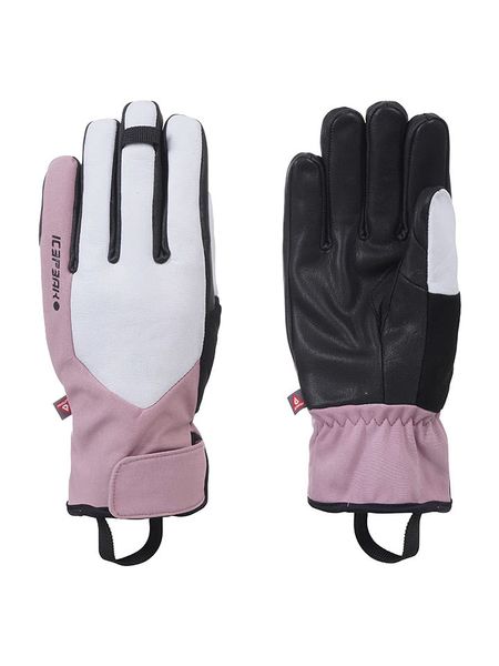 Icepeak Rękawiczki funkcyjne "Harlingen" w kolorze jasnoróżowo-biało-czarnym rozmiar: M. Różowe rękawiczki damskie ICEPEAK, bez wzorów, z polaru. Za 187.52 zł.
