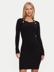 Guess Sukienka koktajlowa 4BGK01 5613Z Czarny Bodycon Fit. Czarne sukienki damskie Marciano Guess, z aplikacjami, z wiskozy, wizytowe, bez kołnierzyka, bez ramiączek, bodycon. Za 619.99 zł.