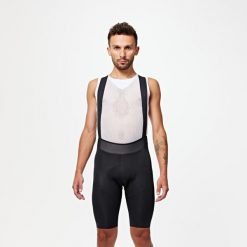 Second Life - Spodenki rowerowe szosowe Van Rysel Racer 3 - Stan Dobry. Czarne szorty męskie VAN RYSEL, bez wzorów, z poliesteru. Za 143.99 zł.