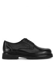 Badura Półbuty CALEB-01 MI08 Czarny. Czarne buty wizytowe męskie Badura, ze skóry, bez zapięcia. Za 299.99 zł.