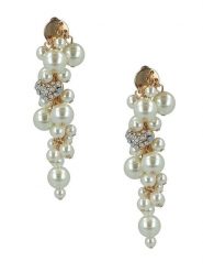 Otazu Pozłacane kolczyki-wkrętki z perełkami Swarovski rozmiar: onesize. Żółte kolczyki damskie Otazu, z perłą, pozłacane. Za 195.77 zł.