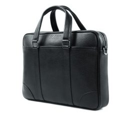 Skórzana torba męska na laptopa SL34 Maddox. Czarne torby na laptopa damskie Solier, bez wzorów, ze skóry. Za 299.00 zł.