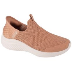 Buty sportowe Sneakersy damskie, Skechers Ultra Flex 3.0 - Cozy Streak. Brązowe buty sportowe na co dzień damskie Skechers, bez wzorów, z materiału, trekkingowe. W wyprzedaży za 369.00 zł.