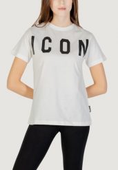 Koszulka crop top Kobieta ICON. Białe t-shirty damskie ICON, xs, bez wzorów, z bawełny, bez kołnierzyka. Za 183.90 zł.