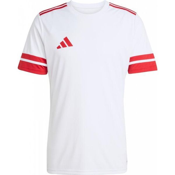 Koszulka męska adidas Squadra 25. Białe t-shirty sportowe męskie Adidas, m, bez ramiączek, do piłki nożnej. Za 75.00 zł.