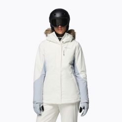 Kurtka narciarska damska Columbia Ava Alpine II Ins. Białe kurtki damskie Columbia, bez wzorów, bez kaptura, narciarskie. Za 739.99 zł.
