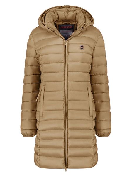 ANAPURNA Płaszcz pikowany "Akitalana" w kolorze szarobrązowym rozmiar: L. Brązowe płaszcze damskie ANAPURNA, l, bez wzorów. Za 165.99 zł.