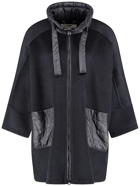 Gerry Weber Płaszcz przejściowy w kolorze czarnym rozmiar: 44. Czarne płaszcze damskie Gerry Weber, bez wzorów, z wełny. Za 318.37 zł.