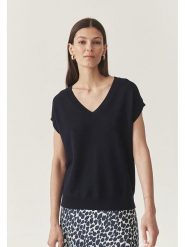 TATUUM Sweter "Ezalja" w kolorze granatowym rozmiar: M. Niebieskie swetry klasyczne damskie Tatuum, m, bez kołnierzyka. Za 93.07 zł.