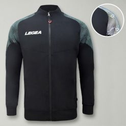Kurtka sportowa z zamkiem MANILA oversize. Czarne kurtki treningowe męskie Legea, xl, bez wzorów, do biegania. Za 112.00 zł.