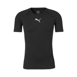 Koszulka męska sportowa Puma LIGA Baselayer Tee SS. Czarne t-shirty sportowe męskie Puma, m, bez ramiączek, na fitness i siłownię. Za 79.99 zł.