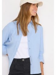 Cecil Koszula w kolorze błękitnym rozmiar: L. Niebieskie koszule damskie Cecil, l, bez wzorów, z bawełny, bez kołnierzyka, bez ramiączek. Za 152.98 zł.