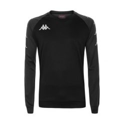Bluza Kappa Parme. Czarne bluzy z kapturem męskie Kappa, na zimę, m, z materiału. Za 148.15 zł.