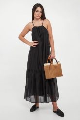 Sukienka z lyocellu LIU JO. Sukienki damskie Liu Jo, bez wzorów, z lyocellu, bez kołnierzyka, bez ramiączek. Za 949.00 zł.