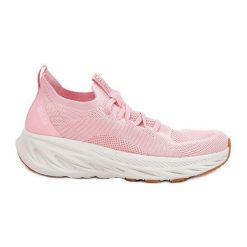 Wygodne Buty Sportowe Damskie Big Star RR274A131 HI-POLY System Różowe. Czerwone buty sportowe na co dzień damskie bez wzorów. Za 263.63 zł.