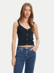 Guess Top W5YR10 Z0130 Zielony Regular Fit. Zielone topy damskie Guess, l, z aplikacjami, z syntetyku, bez kołnierzyka. Za 299.99 zł.