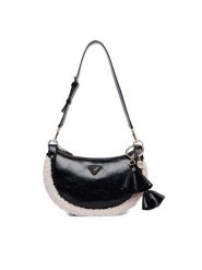 Guess Torebka Katie HWTW22 53180 Czarny. Czarne torebki klasyczne damskie Guess, z aplikacjami, ze skóry, bez dodatków. Za 494.99 zł.