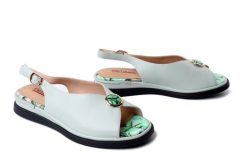 Artiker Relaks 58C1378 Zielony, sandały damskie. Zielone sandały damskie Artiker Relaks, bez wzorów, ze skóry, bez obcasa. Za 259.90 zł.