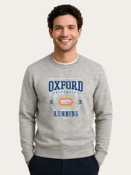 WOOOP Bluza "Oxford Universite Running" w kolorze szarym rozmiar: L. Szare bluzy bez kaptura męskie Wooop, l. Za 108.99 zł.