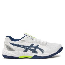Buty halowe Asics. Białe buty sportowe na co dzień męskie Asics, bez zapięcia. Za 399.99 zł.