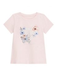 Guess T-Shirt K6RI21 K6YW4 Różowy Regular Fit. Czerwone koszulki dziewczęce Guess, z aplikacjami, z bawełny, bez ramiączek. Za 89.99 zł.