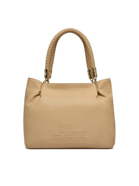 LOVE MOSCHINO Torebka JC4225PP0OKA0209 Beżowy. Brązowe torebki klasyczne damskie Love Moschino, bez wzorów, ze skóry, bez dodatków. Za 614.99 zł.
