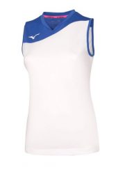 Koszulka Mizuno femme Team Authentic MYOU NS. Białe topy sportowe damskie Mizuno, l, bez wzorów, z poliesteru, bez ramiączek. Za 171.00 zł.