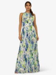 APART Sukienka w kolorze niebiesko-zielonym rozmiar: 42. Niebieskie sukienki damskie Apart, bez wzorów, bez kołnierzyka, bez ramiączek, maxi. Za 239.99 zł.