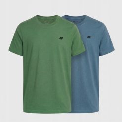 KOSZULKA MĘSKA LIMITOWANA 4F T-SHIRT KOMPLET ZESTAW 2 SZTUKI S M3948 SS26. T-shirty męskie 4f, m, bez wzorów, z bawełny, bez kołnierzyka. Za 109.80 zł.