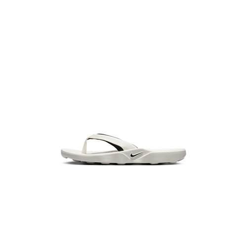 Japonki damskie Nike W Marina. Białe klapki damskie Nike, bez wzorów, z materiału, bez obcasa. Za 191.00 zł.