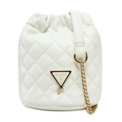 Torebka Guess. Białe torebki klasyczne damskie Guess, z aplikacjami, bez dodatków. Za 149.99 zł.