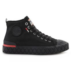 Buty Palladium Palla Ace Chukka Org 79142-001-M czarne. Czarne buty sportowe na co dzień damskie bez wzorów, z materiału. Za 544.84 zł.