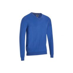 Sweter do golfa 500 męski. Niebieskie swetry męskie INESIS, m, bez wzorów, z bawełny, bez kołnierzyka. W wyprzedaży za 49.99 zł.