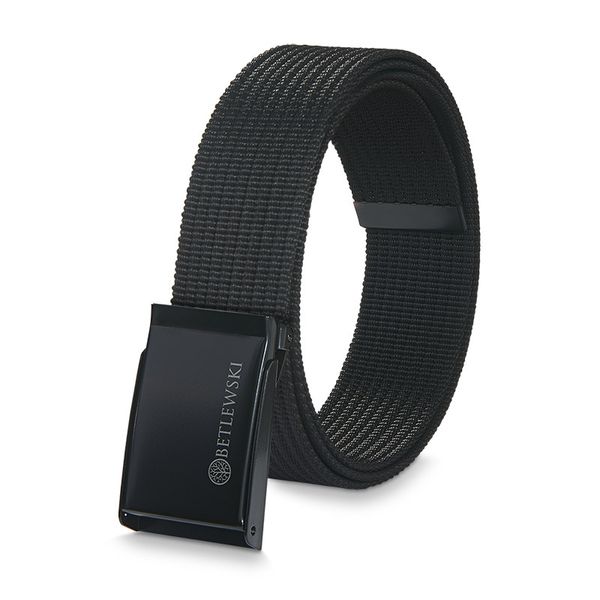 Pasek parciany BETLEWSKI czarny CZ-1 3XL. Czarne paski męskie Betlewski, bez wzorów, z materiału. Za 44.99 zł.