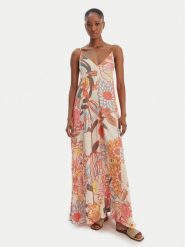 Maaji Sukienka letnia Japanese Summer Lily PT1930CLD003 Kolorowy Relaxed Fit. Sukienki damskie Maaji, na lato, l, bez wzorów, z wiskozy, bez kołnierzyka, bez ramiączek. Za 569.99 zł.